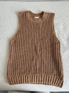 Abercrombie Brown Knit Sleeveless Sweater